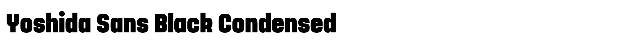 Yoshida Sans Black Condensed image